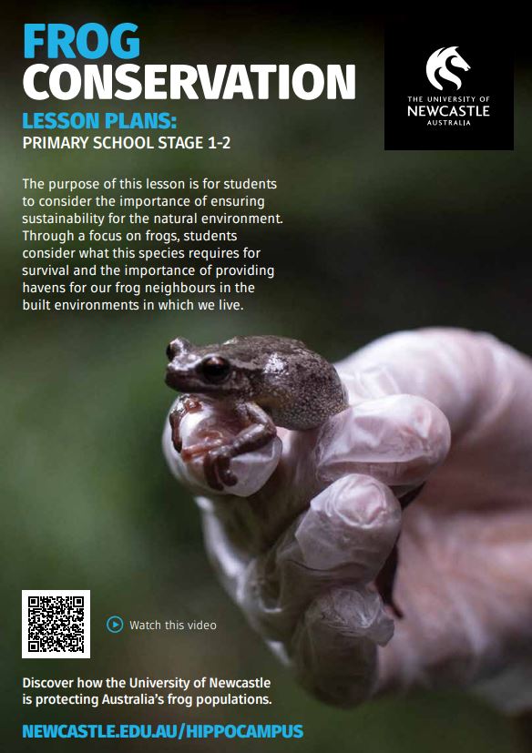 The cover of a Frog Conservation Lesson Plan