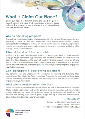 Thumnail image of claim our place flyer