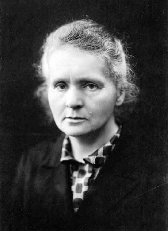 A portrait of Marie Curie