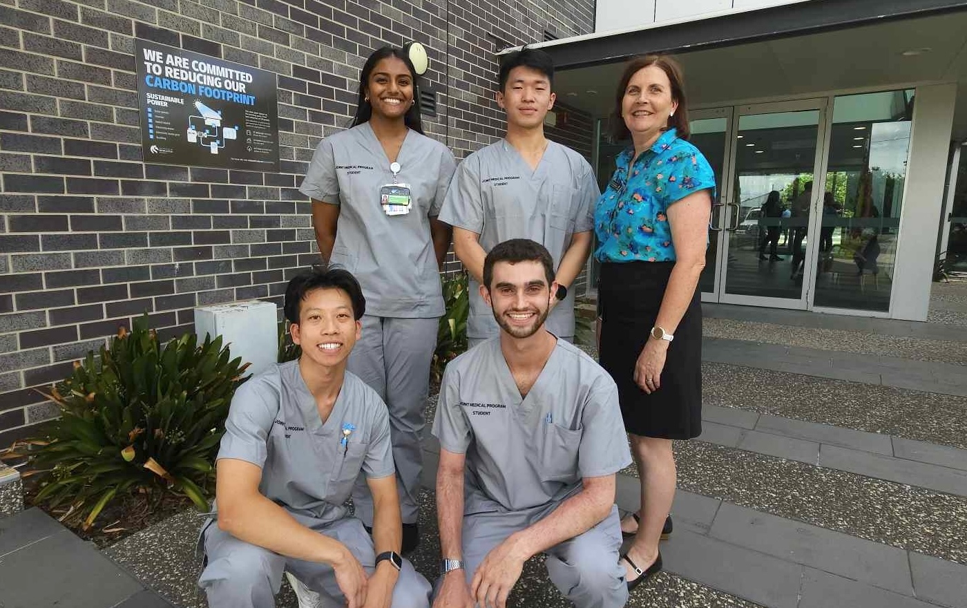 Medicine Students with Academic outside Tamworth Education Centre