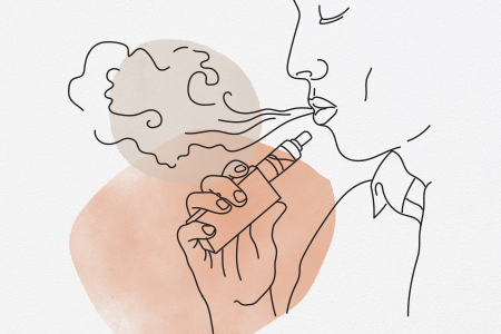 Illustration of a vape