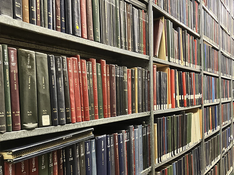 A Brief Journey Through the Print Thesis Collection