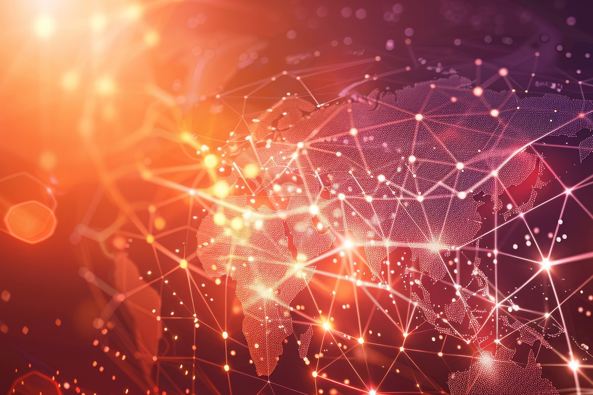 Abtract image portraying a network