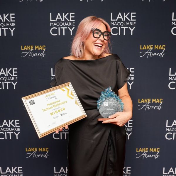 Associate Professor Tamara Blakemore accepts her role as 2026 Lake Macquarie ambassador