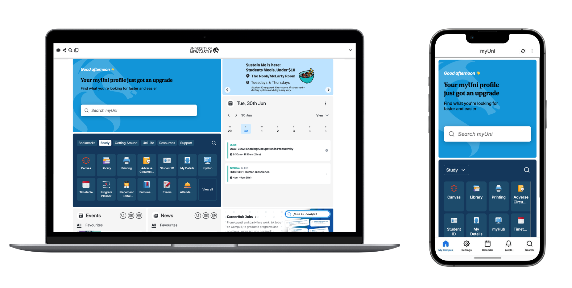 myUni profile