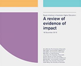 report cover. Evidence of impact