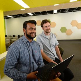 Sahil Harriram and Dr Antony Martin. Collaborative space Three76 throws open its doors to innovation