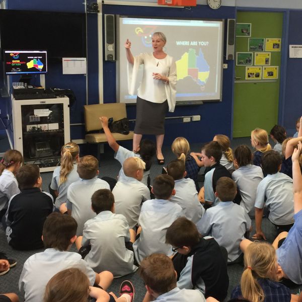 Children's University Australia Director, Kiri Hagenus. Children's University Australia Director visits UON.