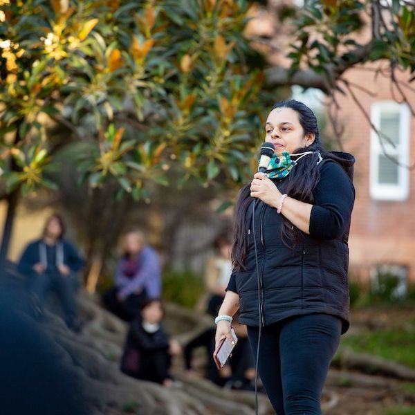 sara-motta.jpg Sara Motta speaking at Black Lives Matter movement