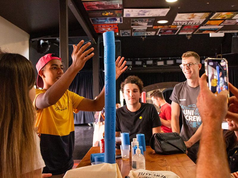 Picture of Uni Crew facilitating a games event