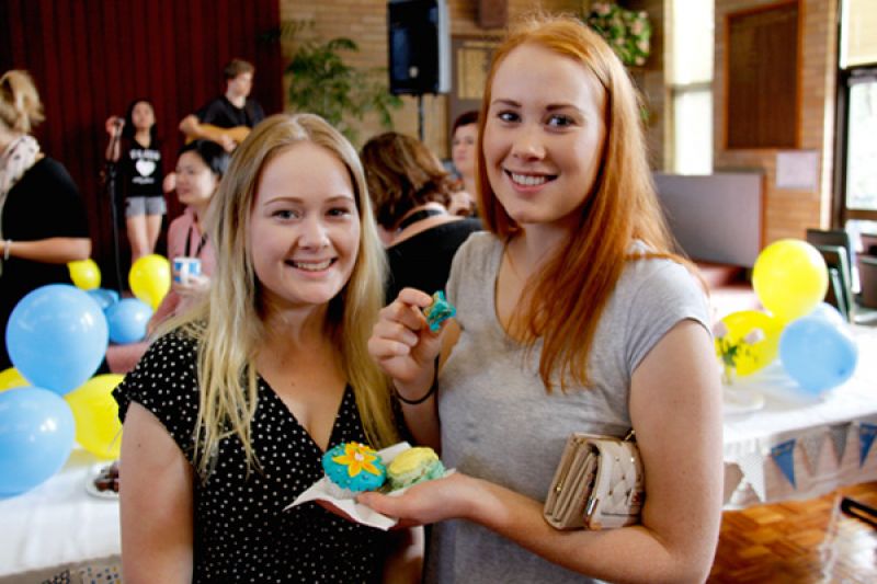 Residents at the Australia's Biggest Morning Tea 