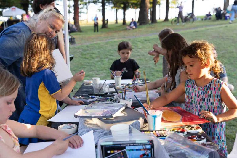 People of all ages were invited to take part in a collaborative workshop before official proceedings kicked off.