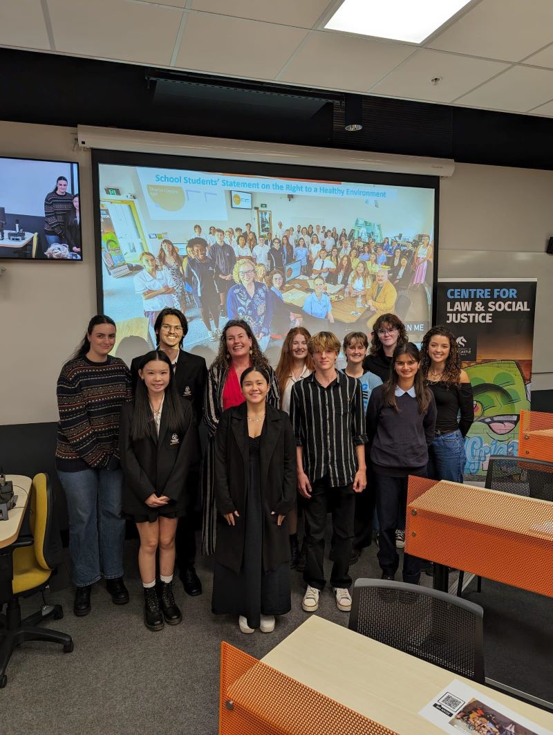 Group of School Students with Trisha Doyle