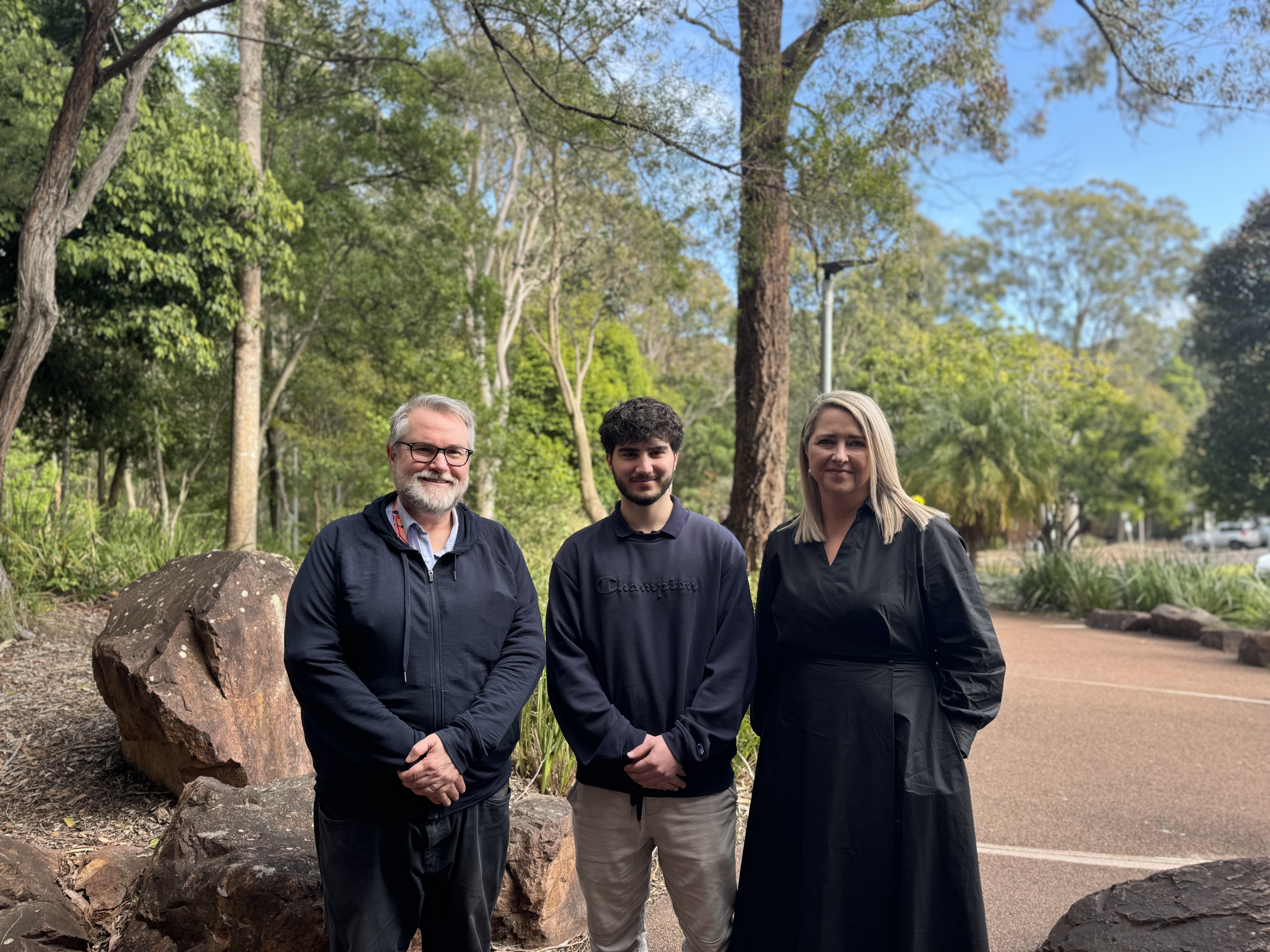 Professor Craig Simmons, Nader Alkaysi, Emma Brokate