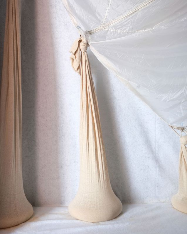 Different fabrics attached to each other