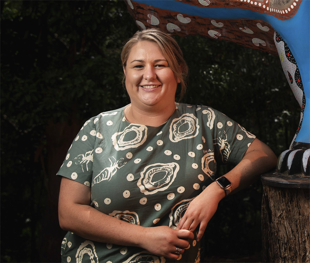 Proud Worimi woman looking at the camera