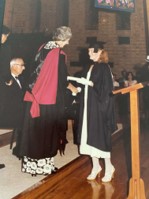 Three Generations: Anne Johnson Graduation Second eldest daughter Anne receiving her diploma