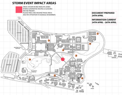 Ourimbah storm impact map