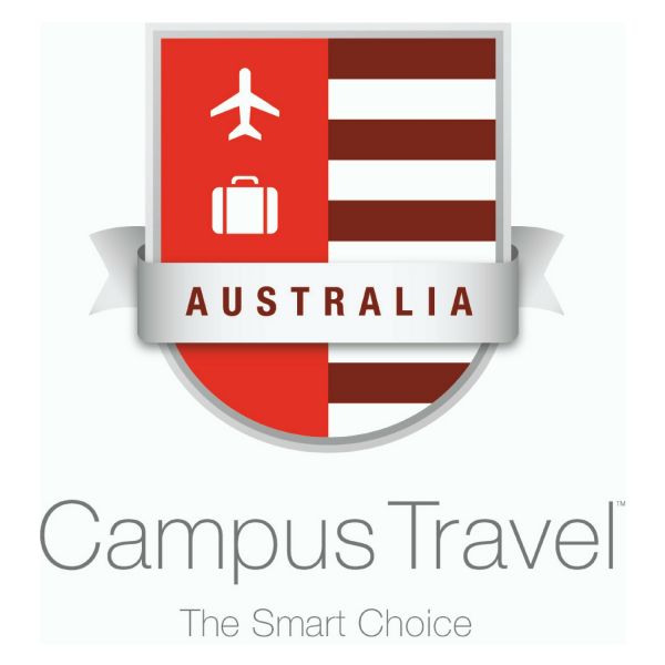 Campus Travel logo. Campus Travel is now live