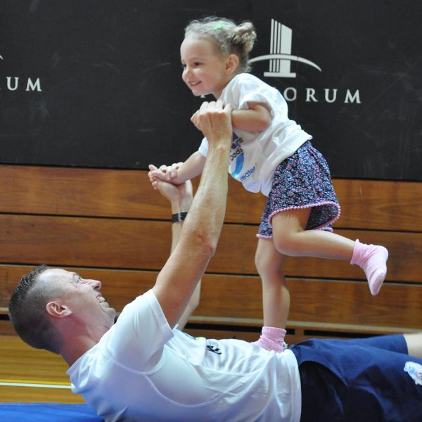 Nathan Vincent and his daughter Charlotte. Call for fathers and preschoolers to take part in family health program