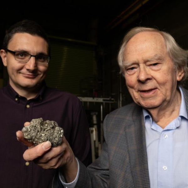 Research Associate Dr Cagri Emer and Laureate Professor Graeme Jameson AO. Laureate Professor receives global gong for outstanding research  