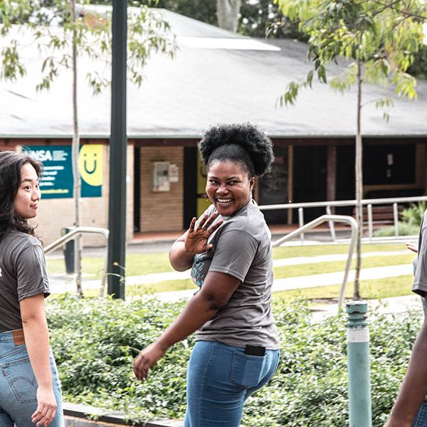 Picture of Uni Crew headed toward an event
