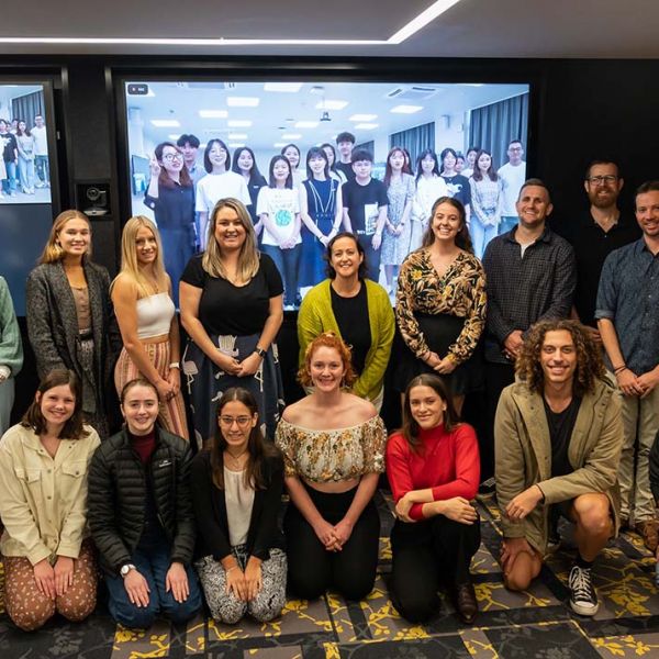 Scholars met with Hangzhou Normal University students during the Online Digital Immersion