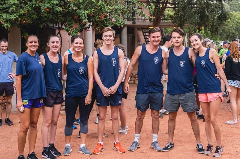 Edwards Hall Residents at the ResChallenge Campus Scamper