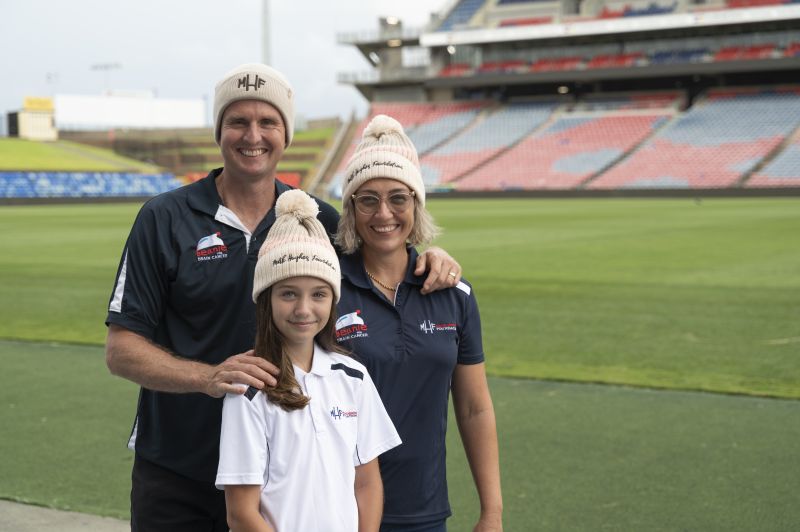 Mark and Kirralee Hughes with daughter Bonnie