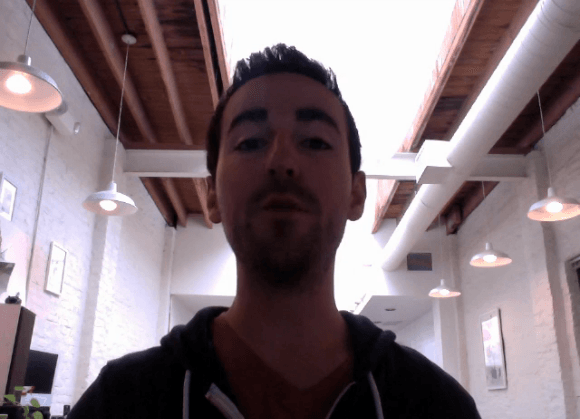 Image of dimly lit face 