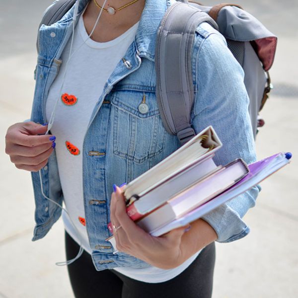 Student with books