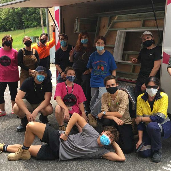 Out(fit) volunteers on Open Day