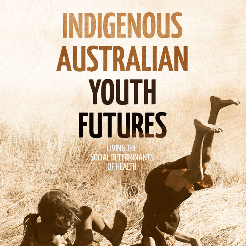 Cover of book - two Aboriginal children playing in grassland
