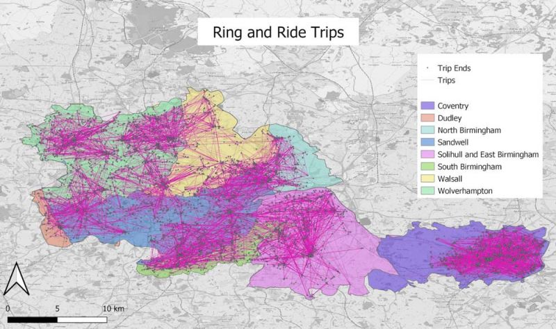 Image portrays the many routes if buses in the uk.