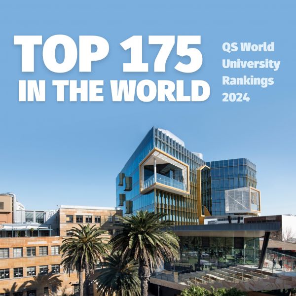 An image of NUspace with text over the top saying Top 175 in the world. University Leaps Ahead in World Ranking