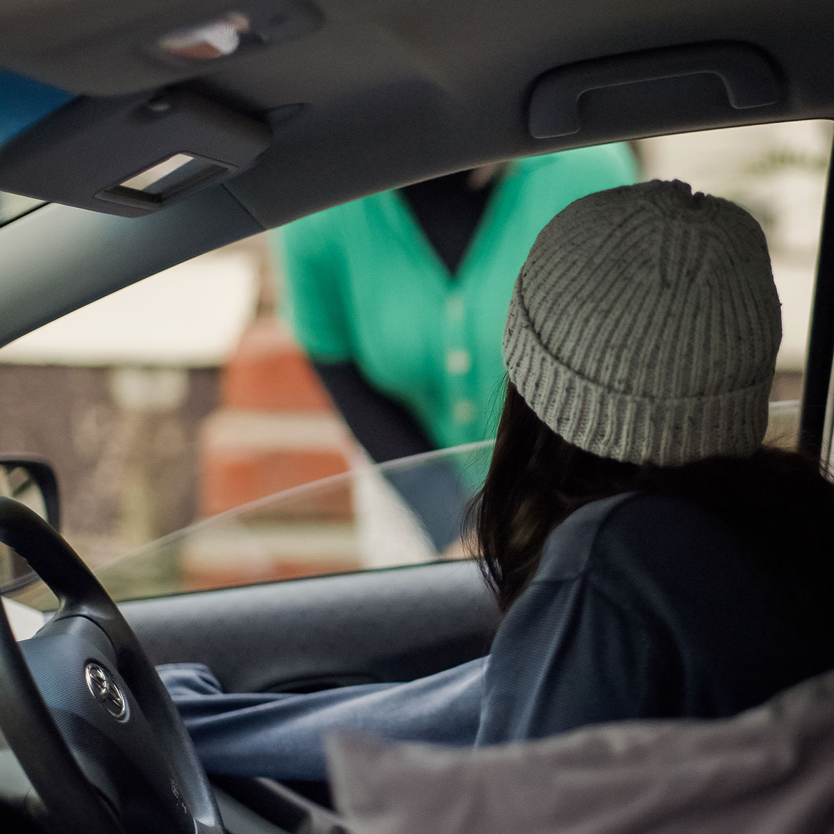 Woman in a car