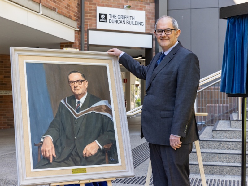 University pays tribute to founding figure with building renaming
