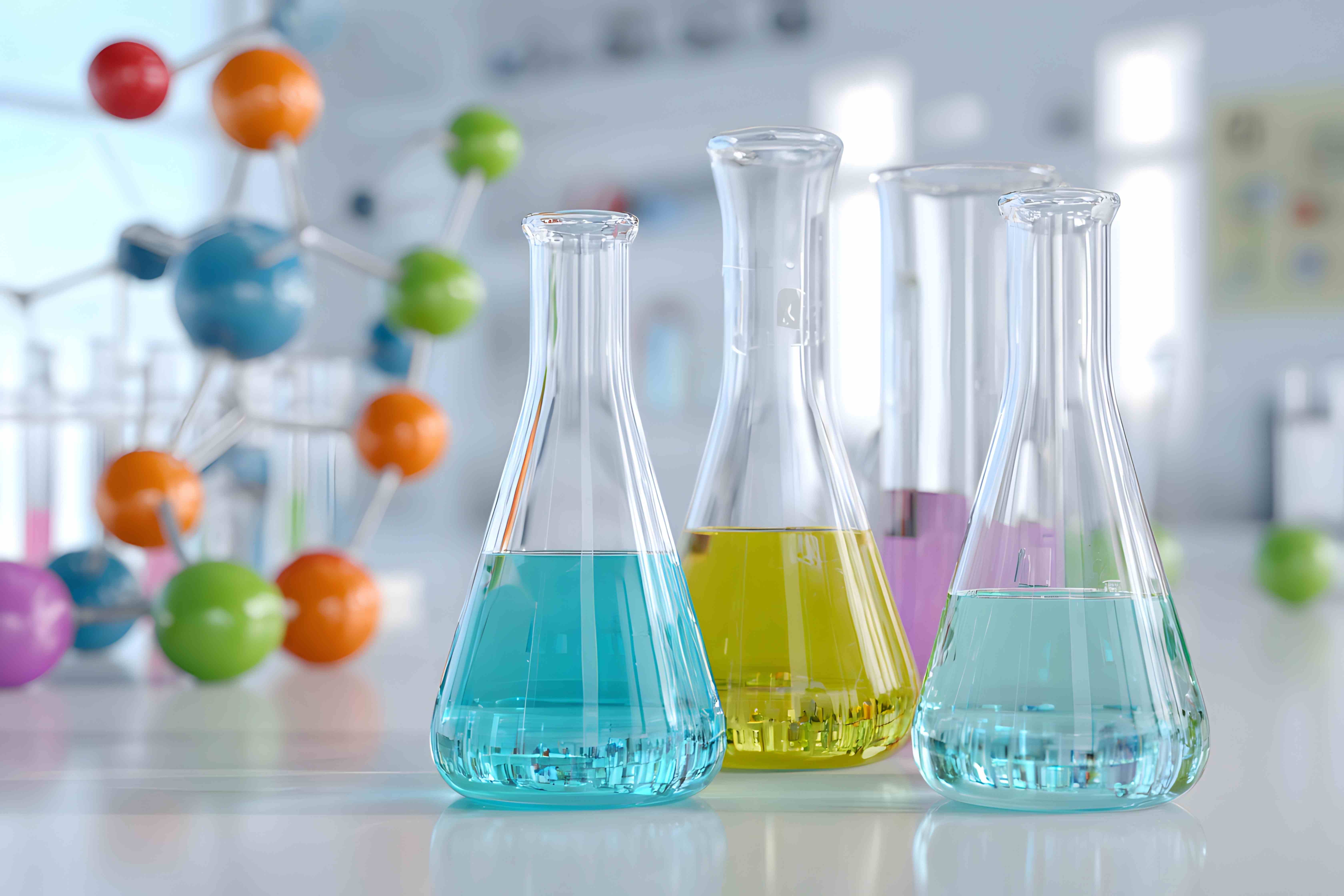 Test tubes with coloured water