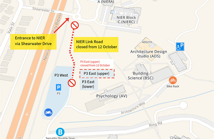 NIER road closures