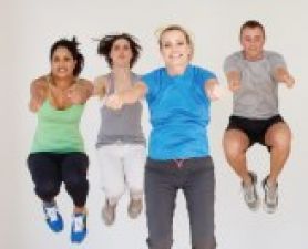 People exercising. Get on track to fitness