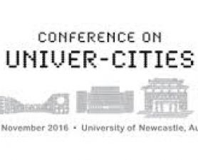 Univer-cities logo. International leaders in campus and city planning meet in Newcastle