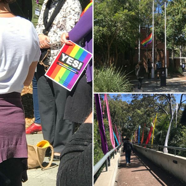 Pride flag. Flying the flag with pride