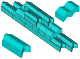 Dry-stack SIM with topological interlocking