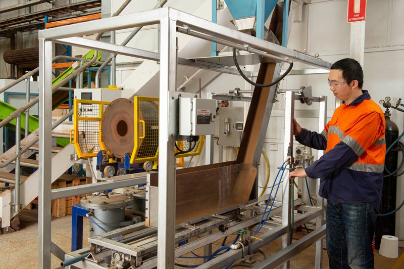 Granulation drum, Permeability pot, Sinter feeding rig