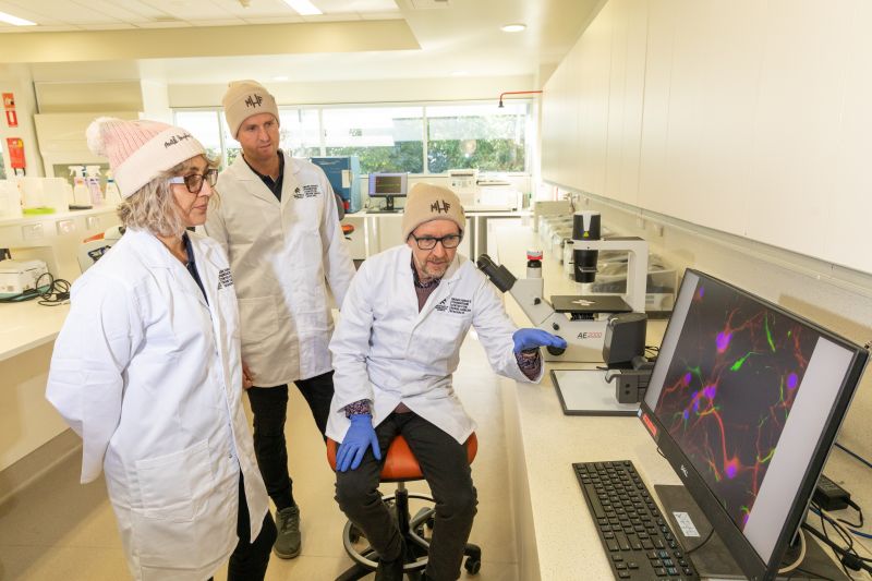 Kirralee Hughes and Mark Hughes with Associate Professor Paul Tooney