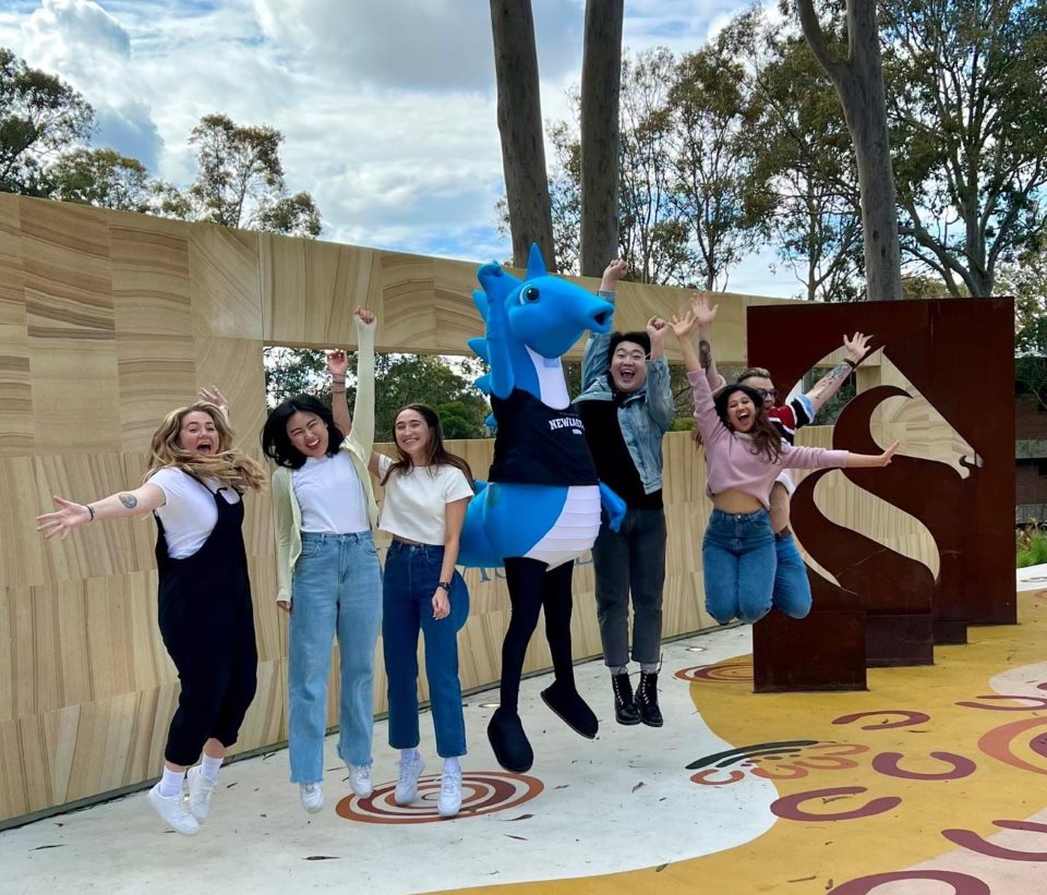 Students enjoying Open Day 2022 in front of the new Placemarker Students enjoying Open Day 2022 in front of the new Placemarker