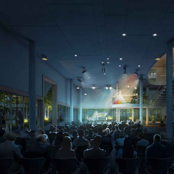 These concept images show how Alumni House’s purpose-built spaces will provide a warm and welcoming home for alumni to connect, celebrate and further their careers while sparking new connections for our wider community.. Community connects to vision for Alumni House 