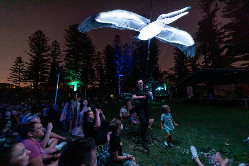 A performance by Curious Legends brought stories to life.