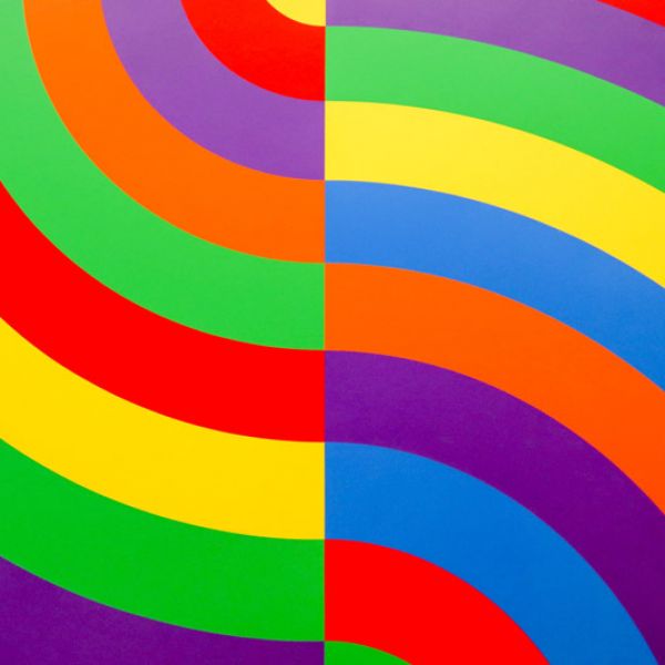 Sexual health clinic image graphic of two rainbows side by side