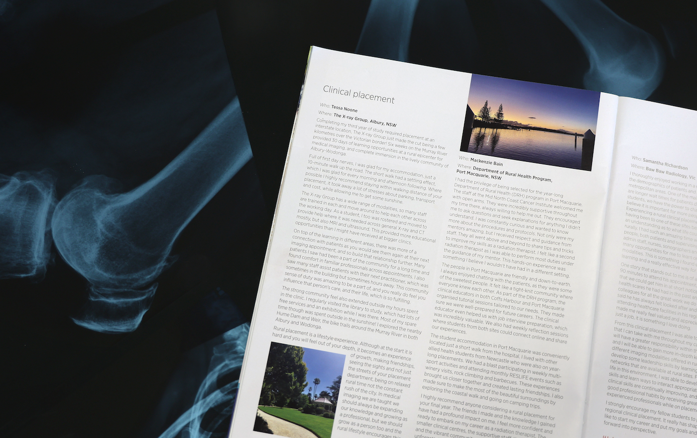 Year-long MRS Student Mackenzie featured in Spectrum Magazine